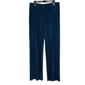 G by Giuliana Teal Pleated Palazzo Pants